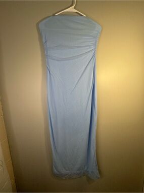 Kutumai Strapless Light Blue Maxi Dress Womens XL